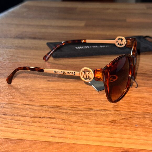 Michael Kors M8818 Women’s Sunglasses 58mm Tortoise Brown MK Logo main image 6